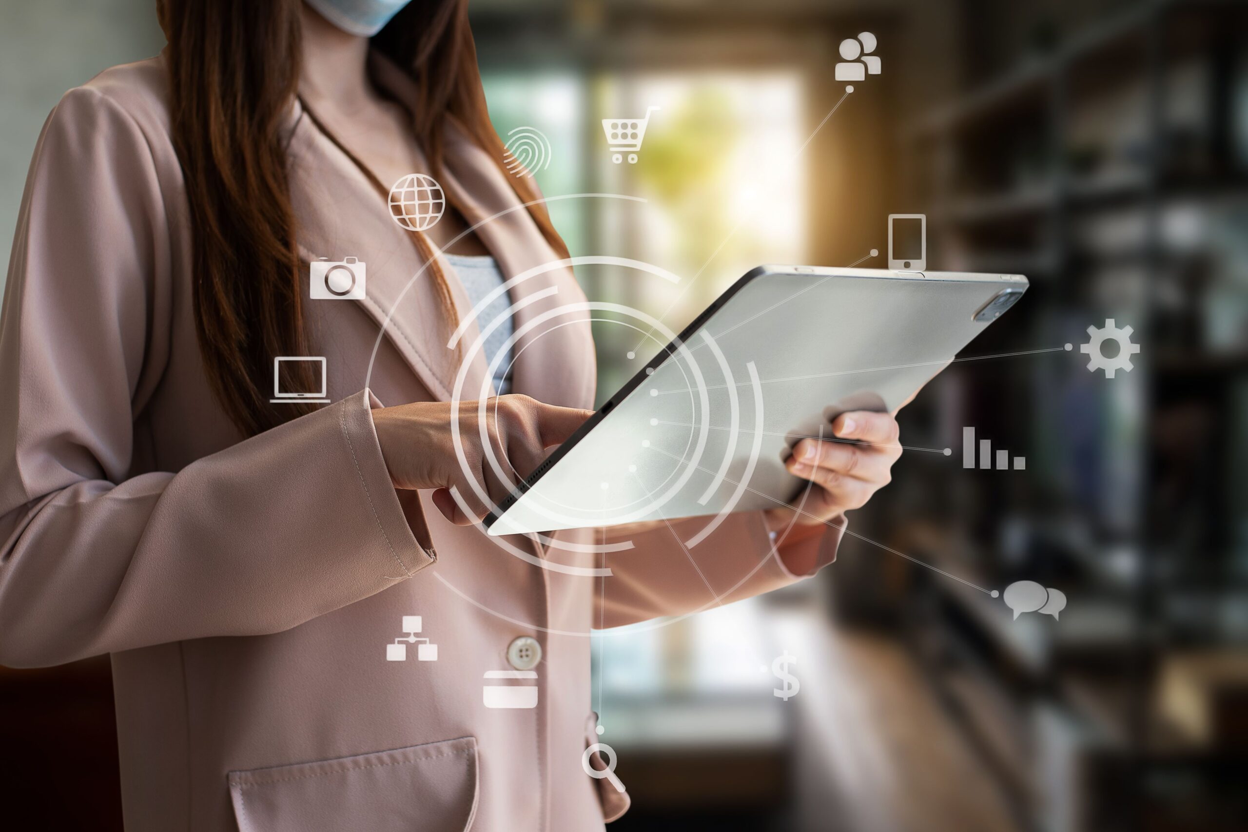 digital marketing media virtual icon globe shape business open his hand working touch screen tablet 4096x2731 2 scaled